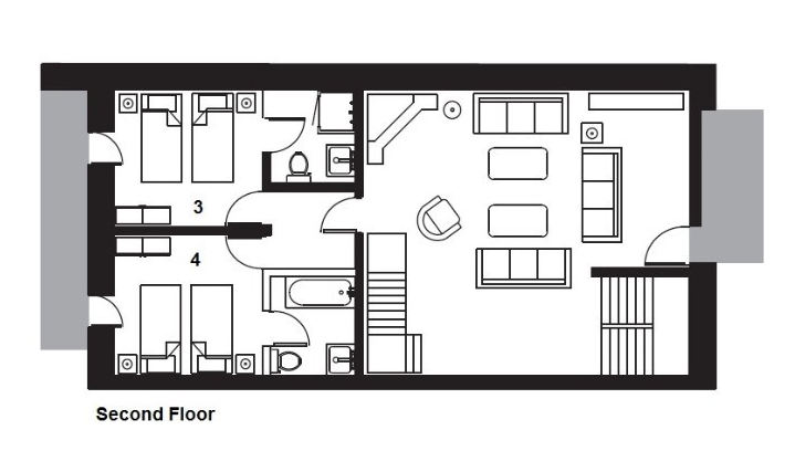 The Farmhouse Val d’Isere Floor Plan 3